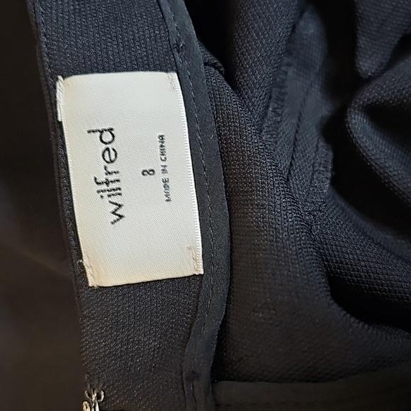 Wilfred Black Jumpsuit From Aritzia with Wide-Leg and Tie Back - Picture 8 of 10